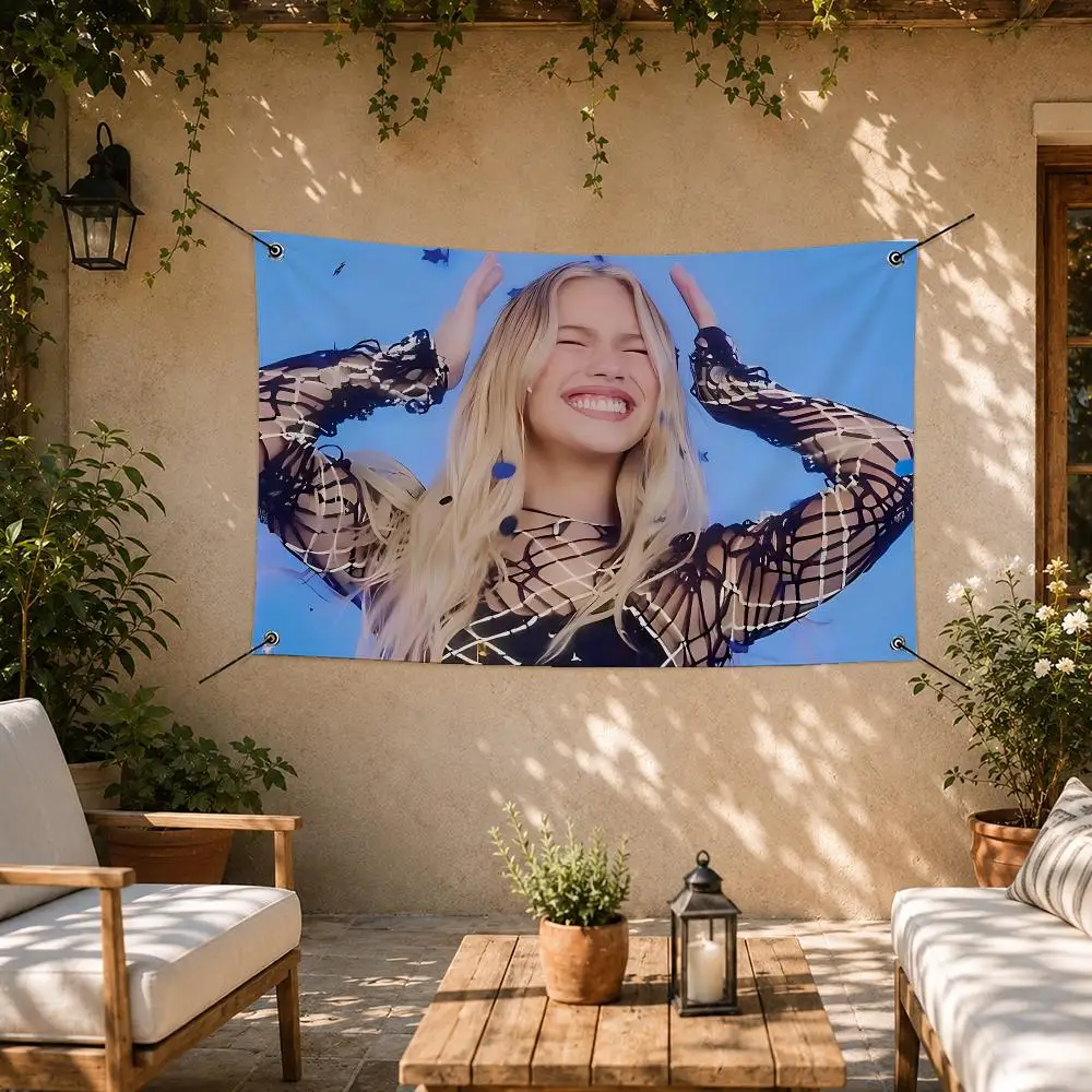 Pop Singer Freya Skye Flags Room Bedroom Home Outdoor Wall Hanging Concert Printed Background Decoration Art Banne