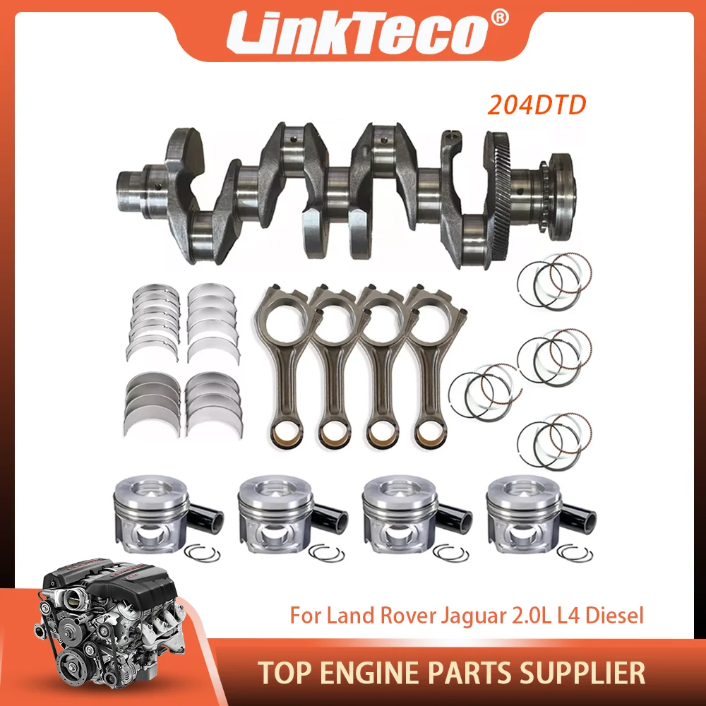 

Engine Part Crankshaft Piston & Ring Kit Cod Rod Bearing Set Fit 2.0 L L4 Diesel 204DTA 204DTA For Land Rover Jaguar 2.0L 14-23