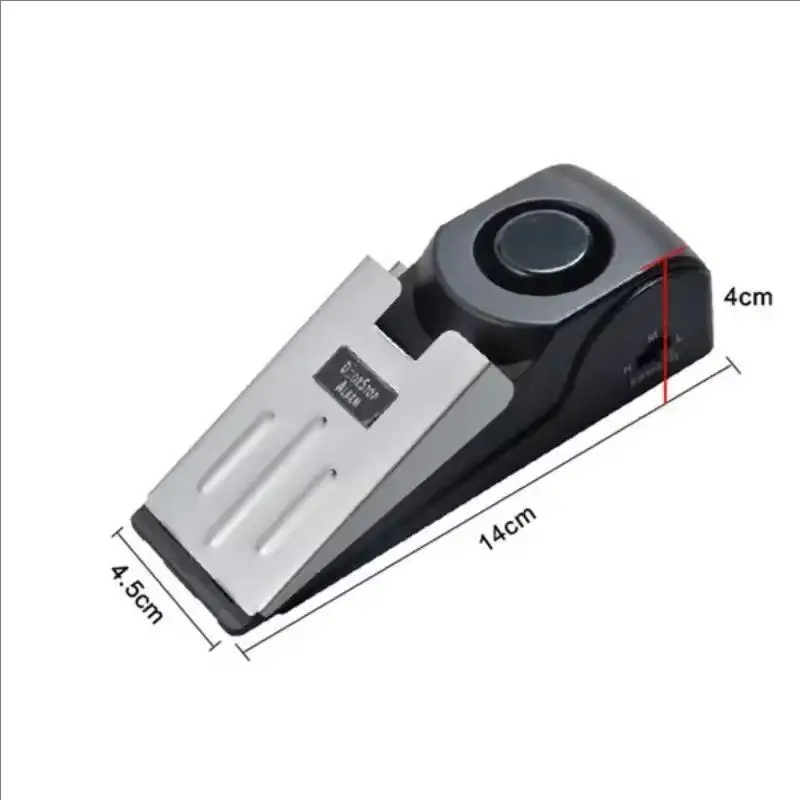 ワイヤレスドアストップ警報システム 120dB 大音量ホームセキュリティ盗難防止ドアブロックシステムポータブルドアストッパー警報