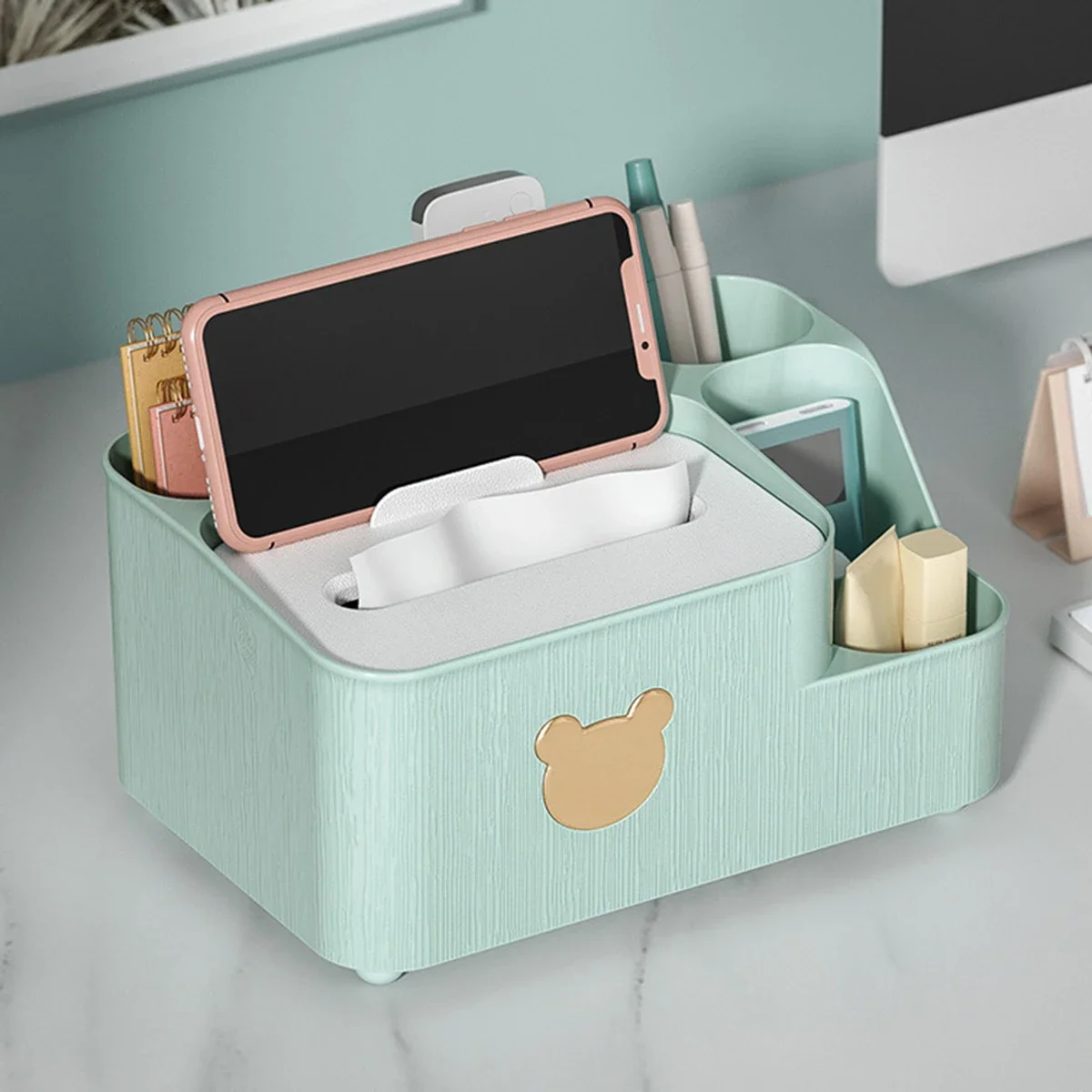 Desktop tissue box Paper drawing storage box Home living room Dining table Nordic simple multi-functional paper drawing box