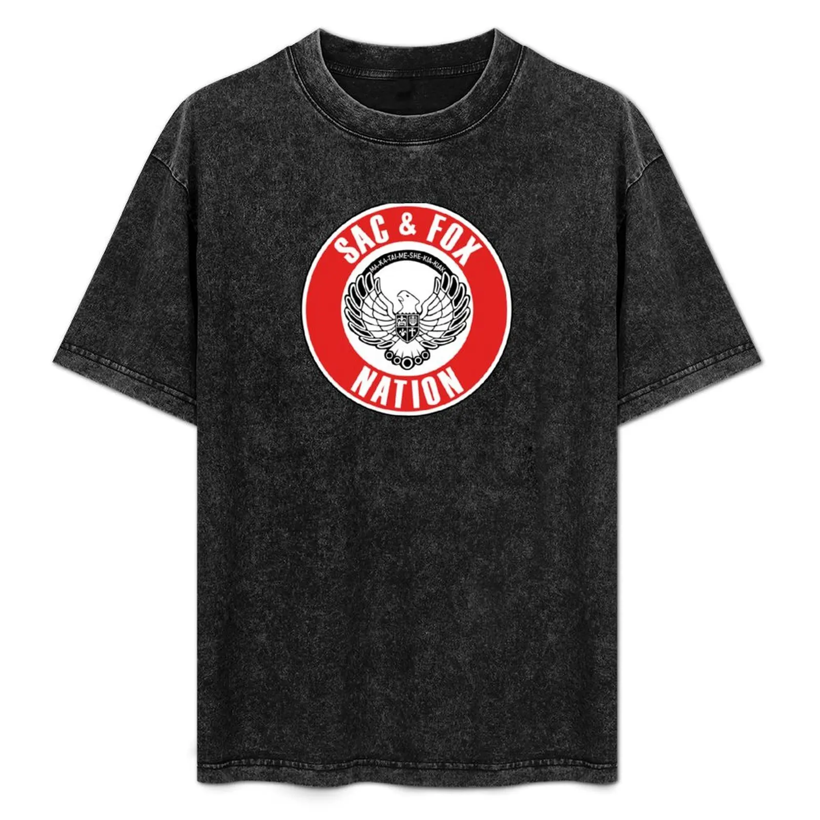 

sac and fox flag T-Shirt Comfortable Workout Short Sleeve Shirt