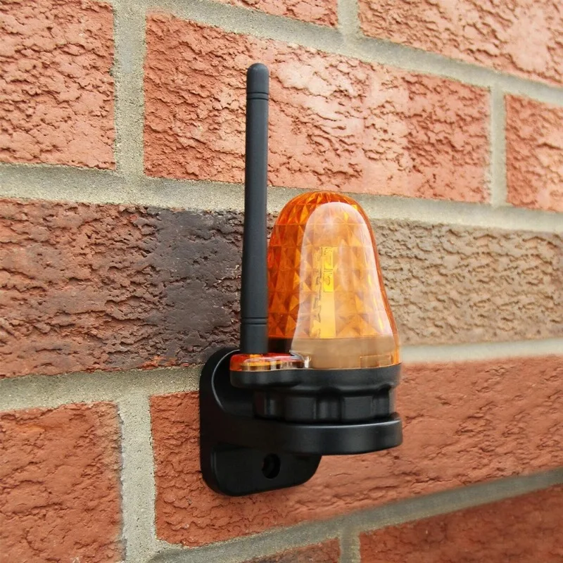 Universal Outdoor Wall‑Mount LED Strobe Warning Light 12V/24V/220V Emergency Signal Flash Lamp for Gate Garage Door Opener