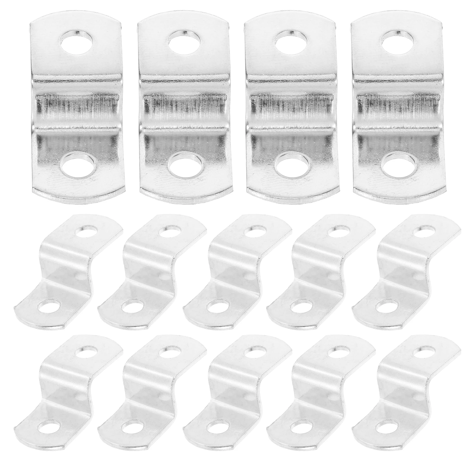 

50pcs Z Shape Dual Hole Angle Codes for Picture Frames Wall Hanging Hardware Smooth Fasteners Photo Clips