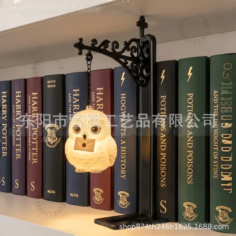 Magic Owl Bookshelf Lamp Library Lantern Light Library Lantern Bookshelf Mini Bookcase Lamp Book Nook Lamp Reading Nook Decor