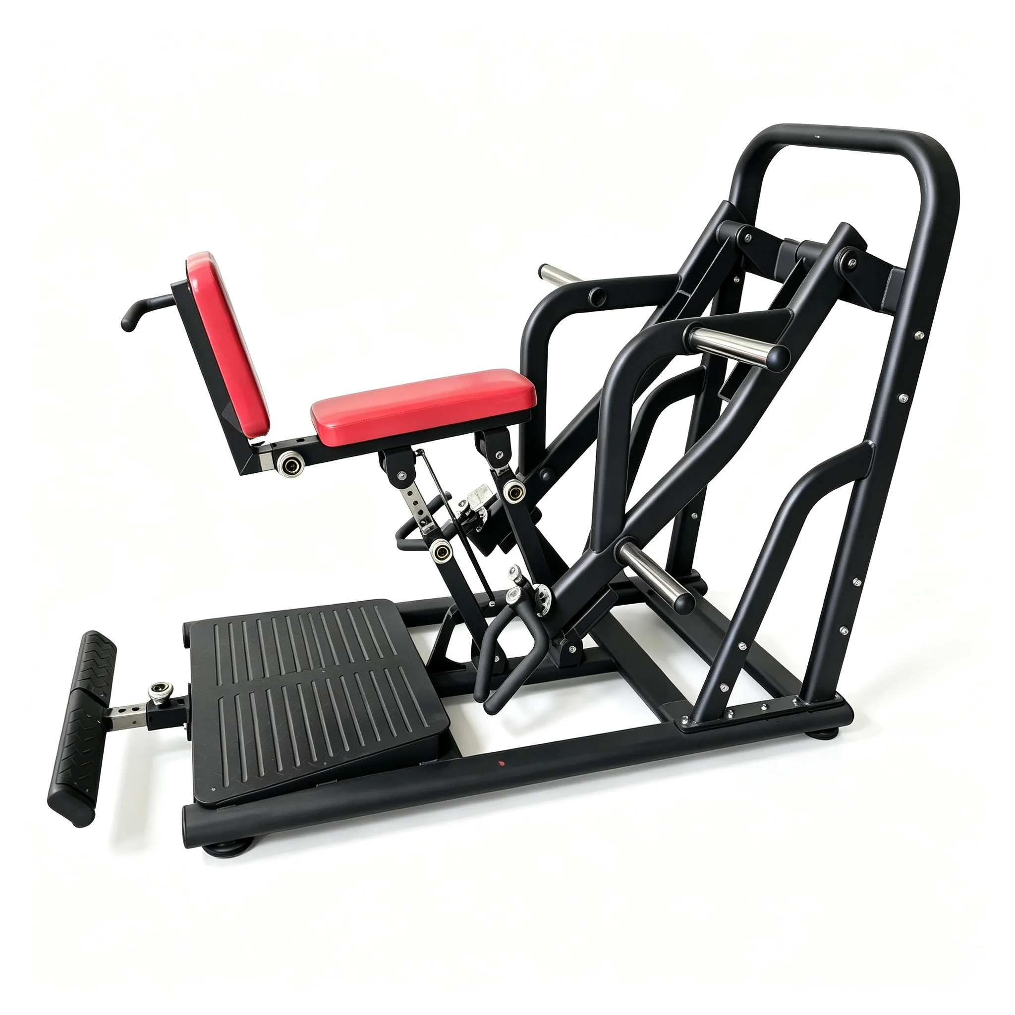 Chinese Commercial Fitness Equipment Strength Training Machine Low Row Deadlift Plate Loaded Machine Steel Adjustable Back Legs
