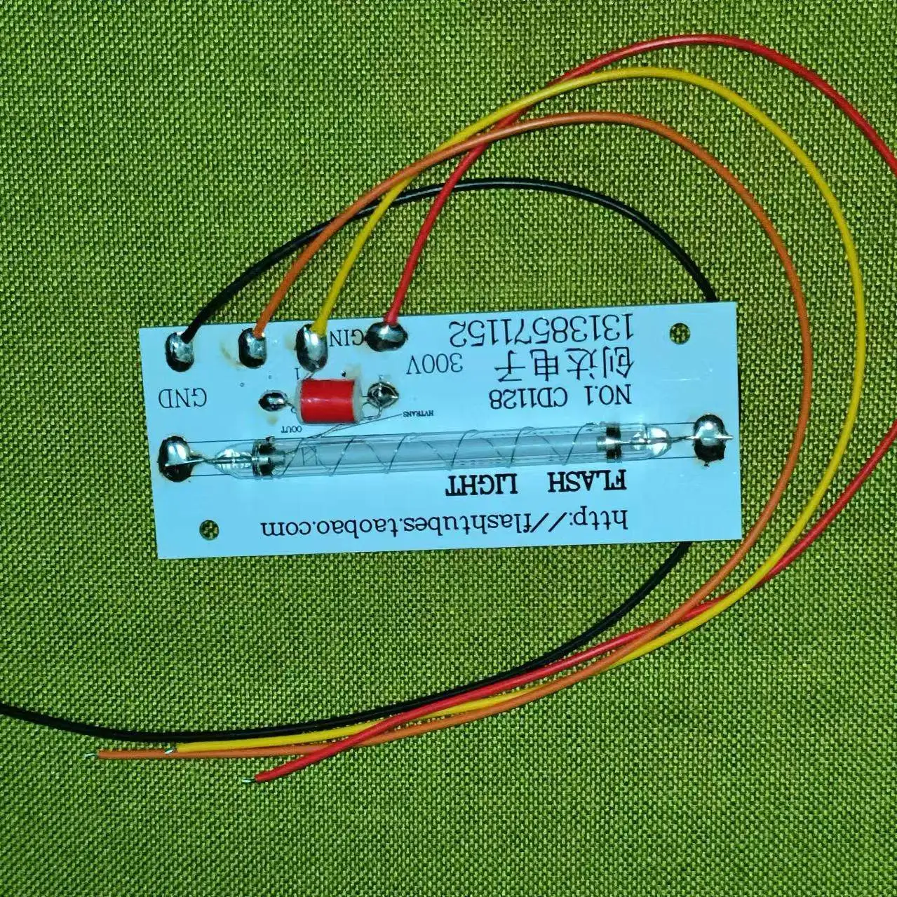 Stroboscope Lamp CD1128 Lamp Panel Lamp Tube Glass Diameter 8mmX Length 80mm
