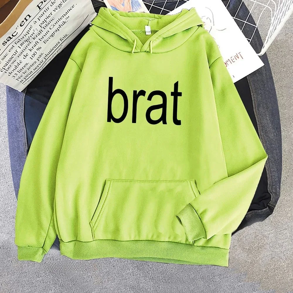 

Charli XCX Brat Een Hoodies 2024 Album Aphic Printing Women's Sweatirt Comfortable Soft Fabric Streetwear Sle