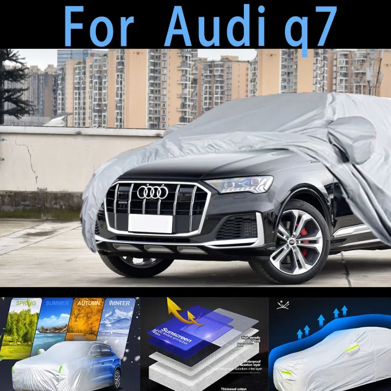 

For Audi q7 Car protective cover,sun protection,rain protection, UV protection,dust prevention auto paint protective