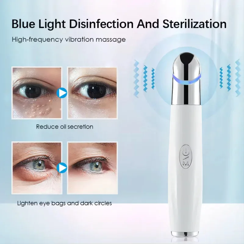 Draagbare Eye Lift Wand Facial Massager LED Light Eye Beauty Device Huidverzorgingstool voor Relax Eye Donkere Kringen Oogzakken Wallen