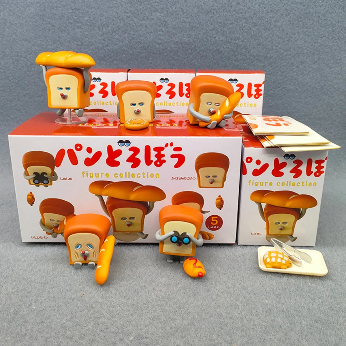 Kenelephant Mouse Stealing Bread Toast Creative Figures Blind Box Toys Kawaii Doll Animal Model Desk Decor Kids Birthday Gifts