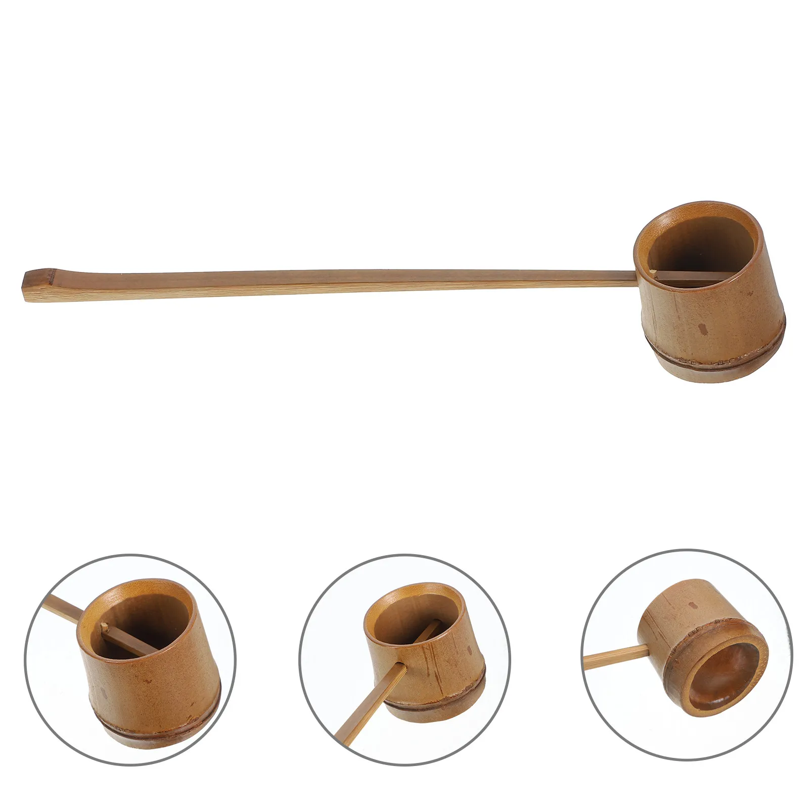 Bamboo Water Scoop Wine Ladle Large Bamboo Watering Spoon Kitchen Scoop Home Water Dipper Beer Pouring Tool Garden