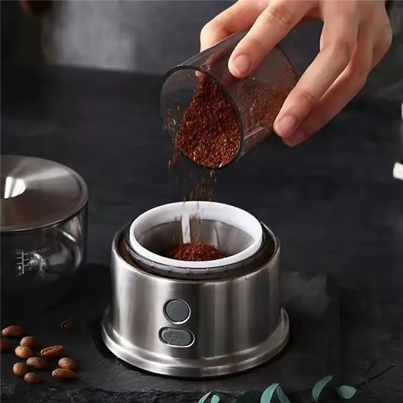 ABWZ-Portable USB Charging Mini Automatic Coffee Machine Compact Travel Coffee Maker Outdoor Travel Coffee Maker