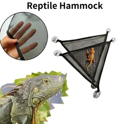 1pc Bearded Dragon Hammock Lizard Lounger Ladder Hanging Bed Accessories Reptile Habitat Terrarium Decoration