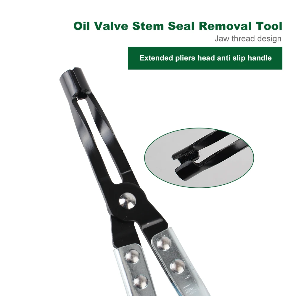Immagine 6: Accessori per auto Pinza per smontaggio morsetto a molla Pinza per morsetto a molla per valvola Strumento professionale per rimozione guarnizione stelo valvola olio