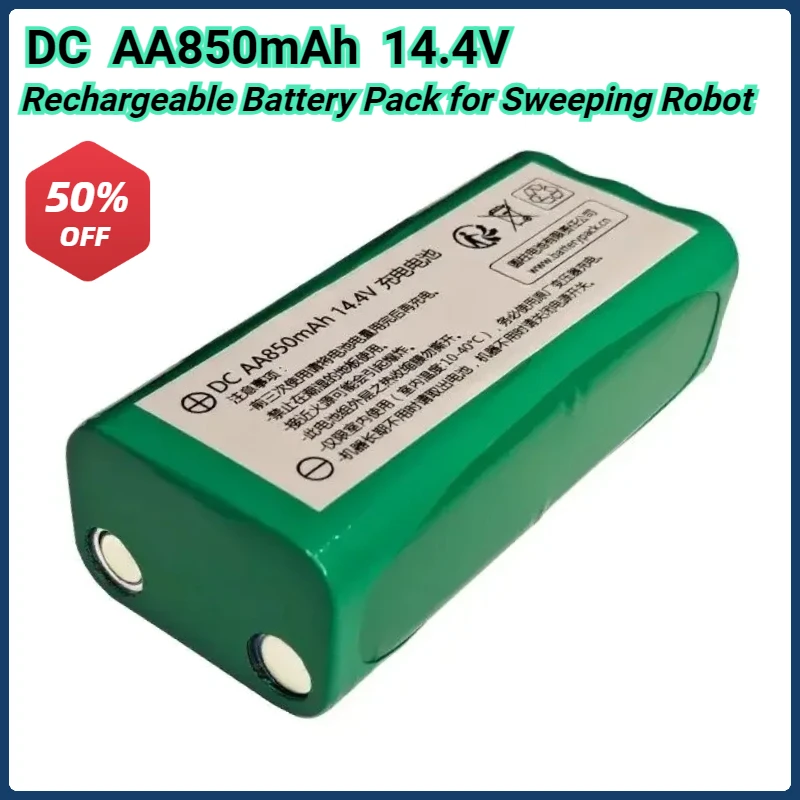 

DC AA850mAh Rechargeable Battery Pack for Sweeping Robot 14.4V 850mAh High Qualty Bateria