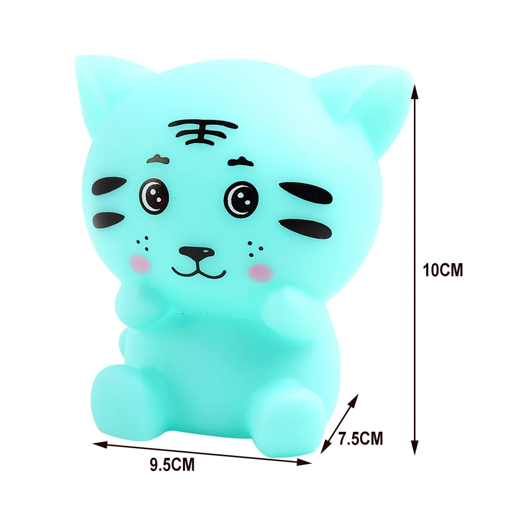 LED Table Lamp Cute Tiger Night Light Creative Silicone Desk Lamp for Baby Children's Toy Gifts Bedroom Bedside Decor Nightlight