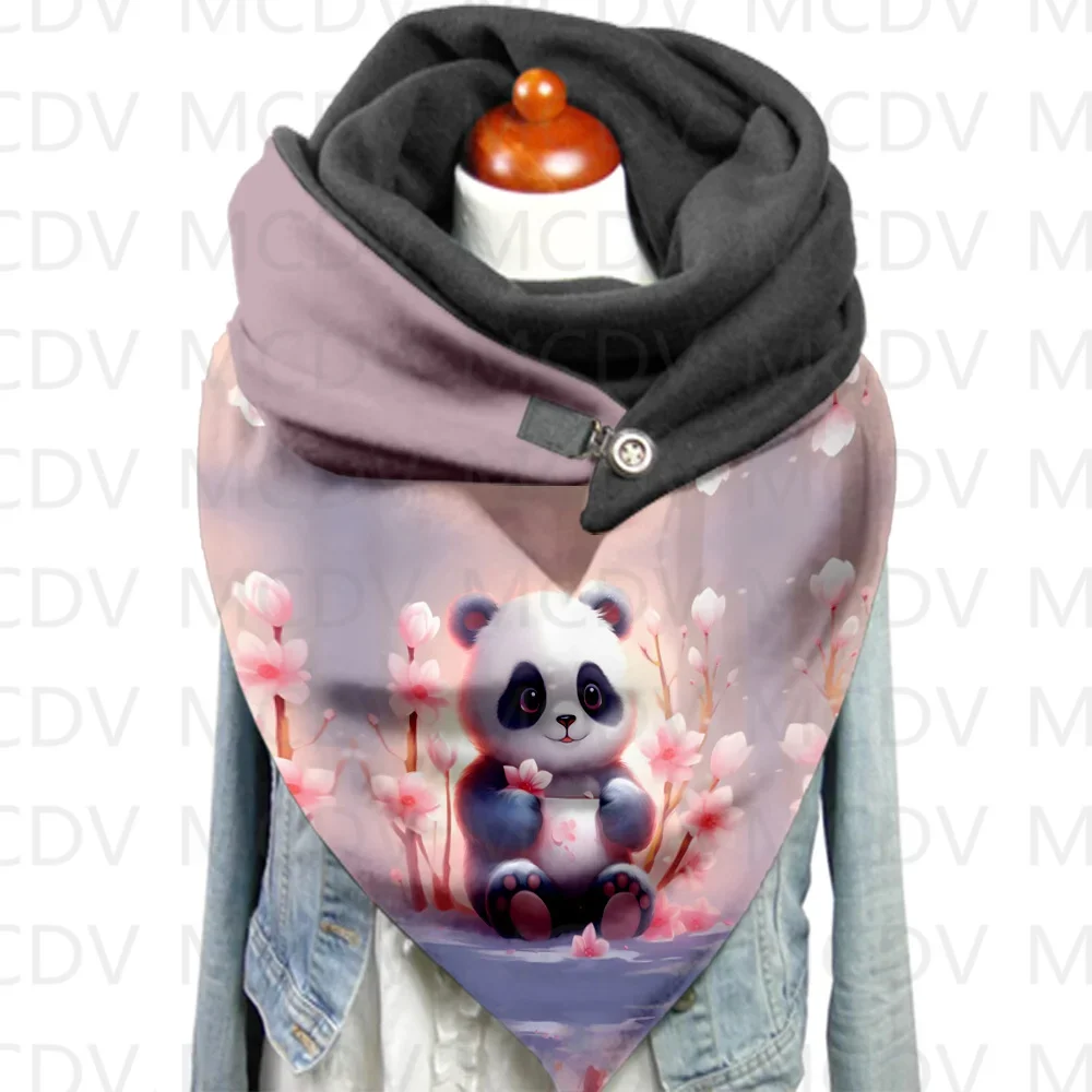 Wolf Cats Foxes Scarf Print Scarves and Shawls 3D Printed Casual Scarf And Shawl for Women Warm and Comfortable Scarf