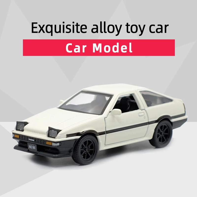 Caipo Toyota AE86 1/37  Classics Alloy Diecast Car Model Toy With Pull Back /For Children Gifts /Educational Toy Collection