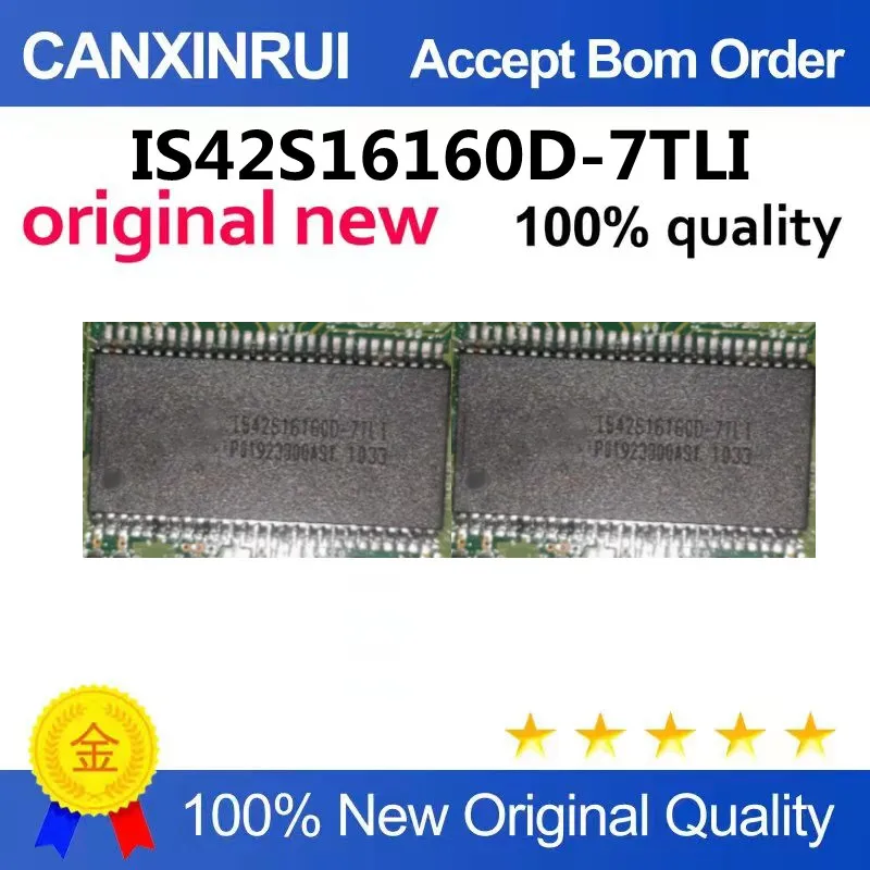 (5-100piezas)IS42S16160D-7TLI; IS42S16160-7TL; IS42S16160D TSOP Brand New Original