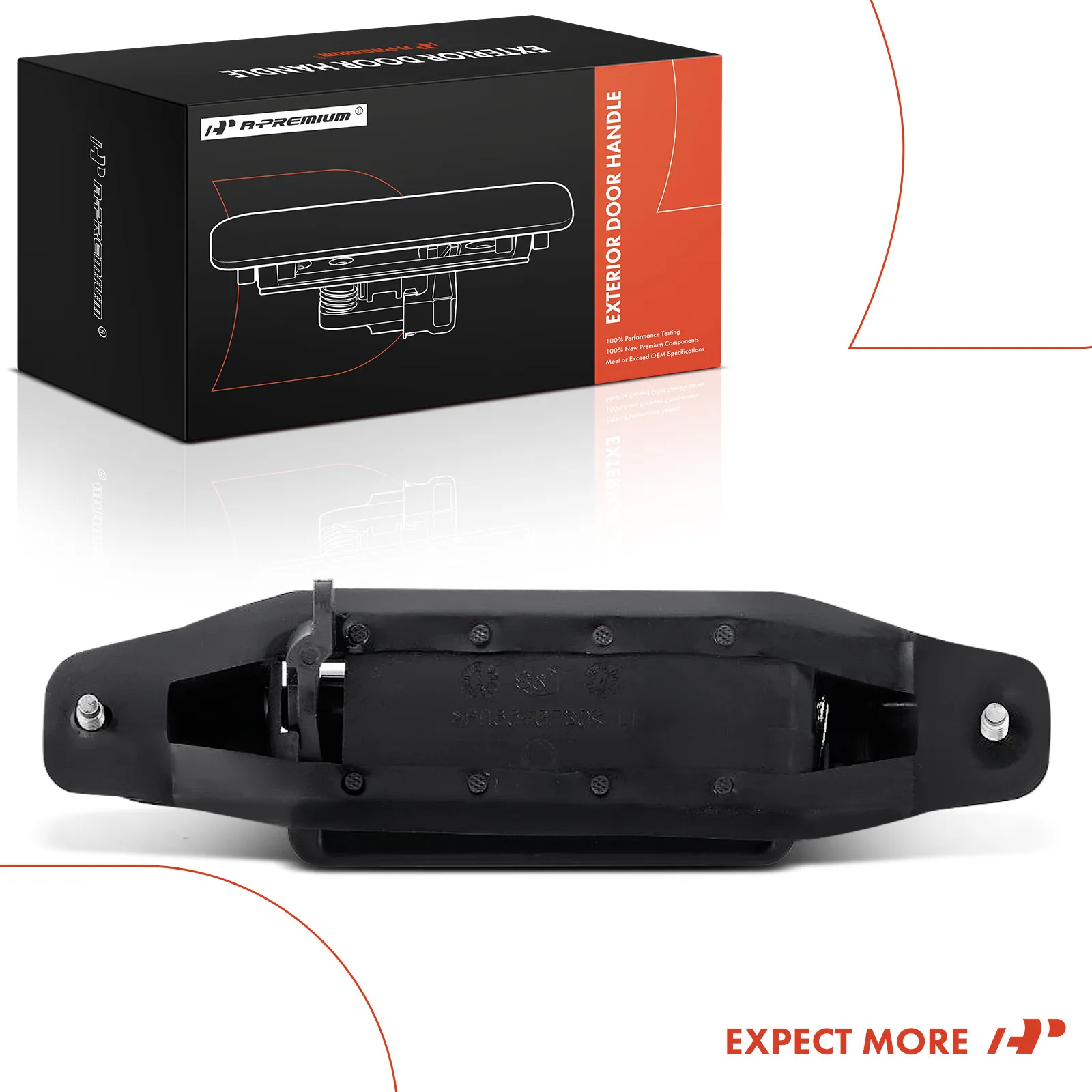 A-Premium Front Driver Side Smooth Black Exterior Door Handle for Ford Aerostar 1989-1997