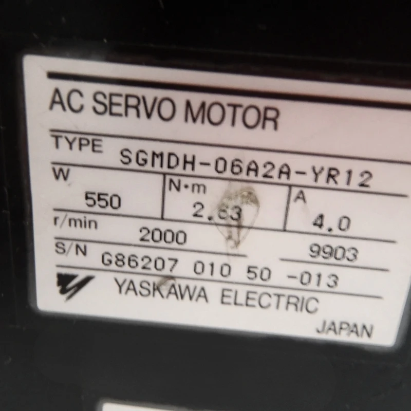 New SGMDH-06A2A-YR12 Yaskawa Servo Motor In Stock Fast Shipping