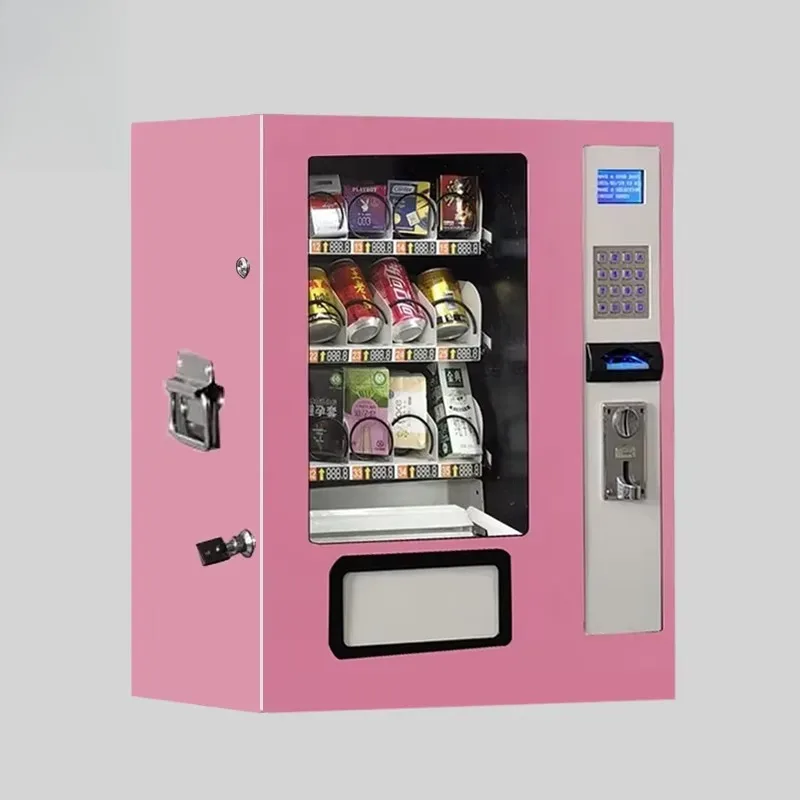 الشركات المصنعة الصديقة للمحلات الصغيرة مباشرة آلة بيع واحدة تعمل بأزرار للمشروبات والوجبات الخفيفة والسجائر #4
