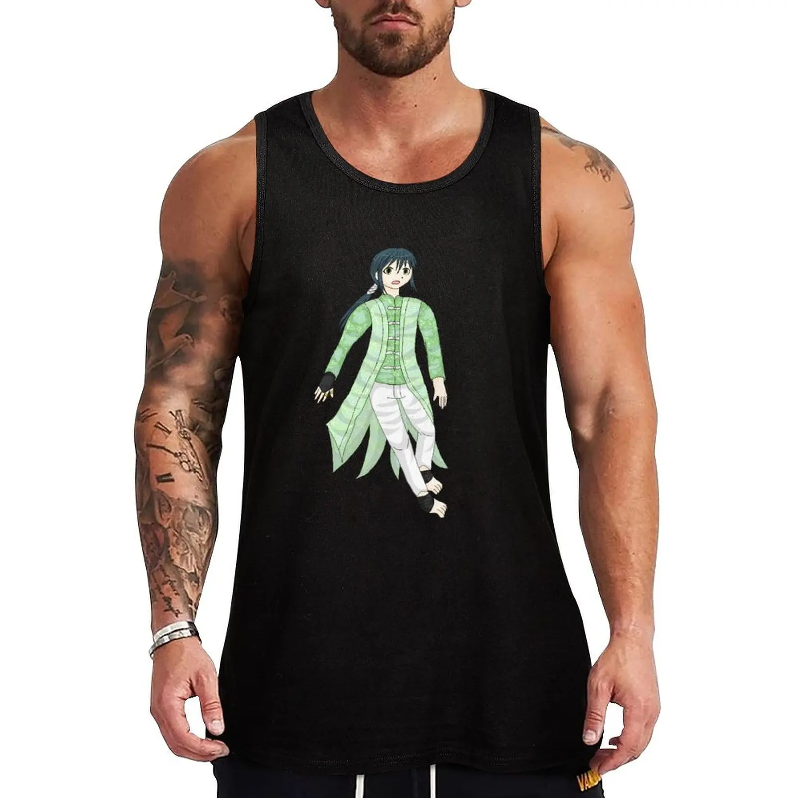Spiritpact You Keika Camiseta sin mangas de nivel 1 para gimnasio, camiseta sin mangas de secado rápido para entrenamiento