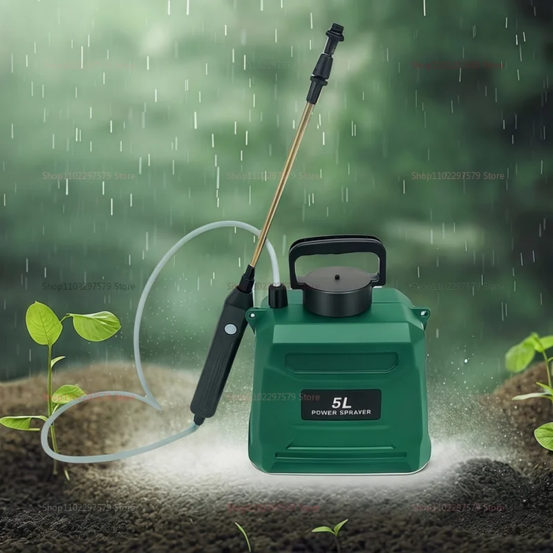 بخاخ حقيبة الظهر الزراعية سعة 5 لتر، رذاذ المبيدات الكهربائية ذات الضغط العالي للمزارع والحديقة #5