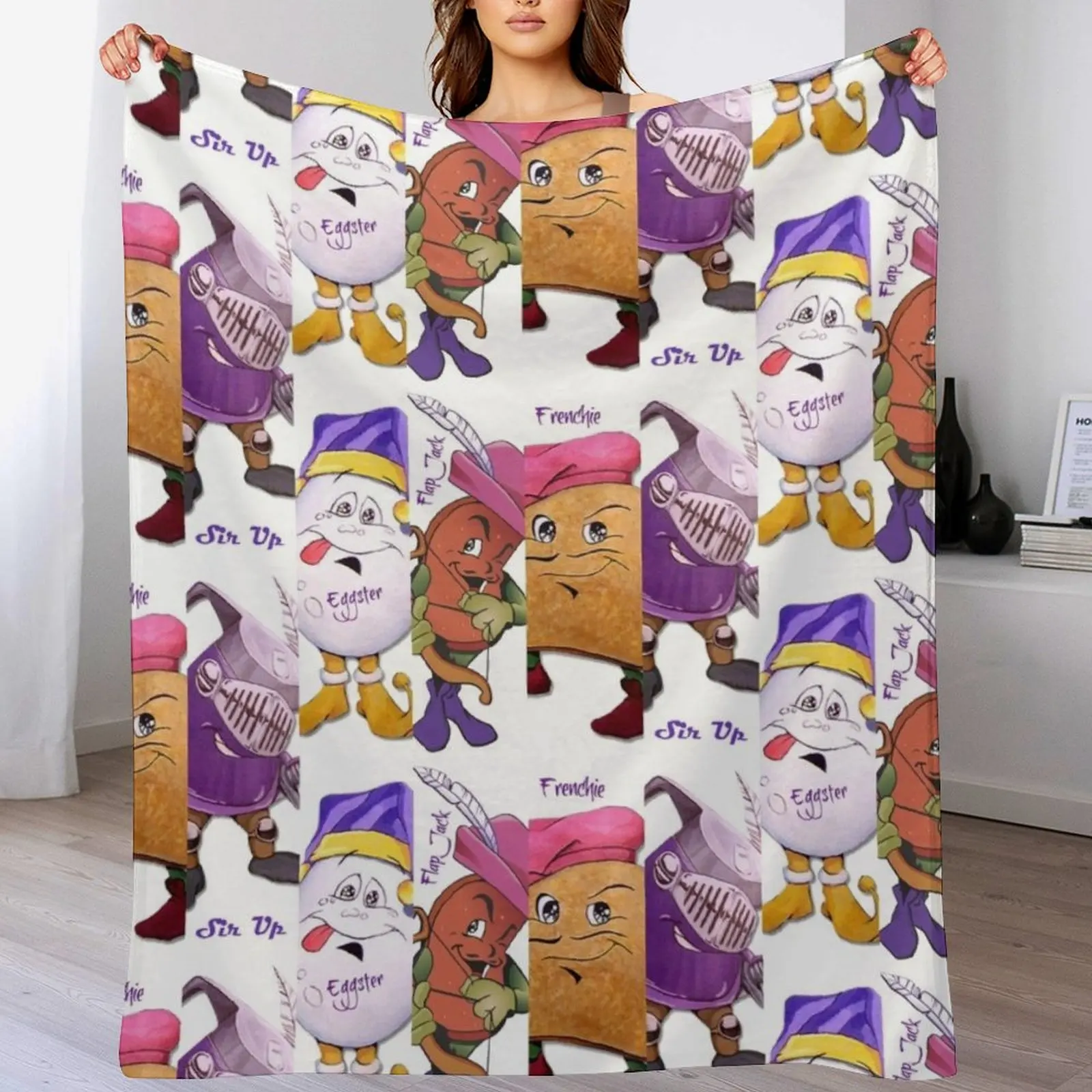 The Waffle Kingdom Gentleman Throw Blanket Furrys Stuffeds Extra Large Throw Luxury Brand Blankets