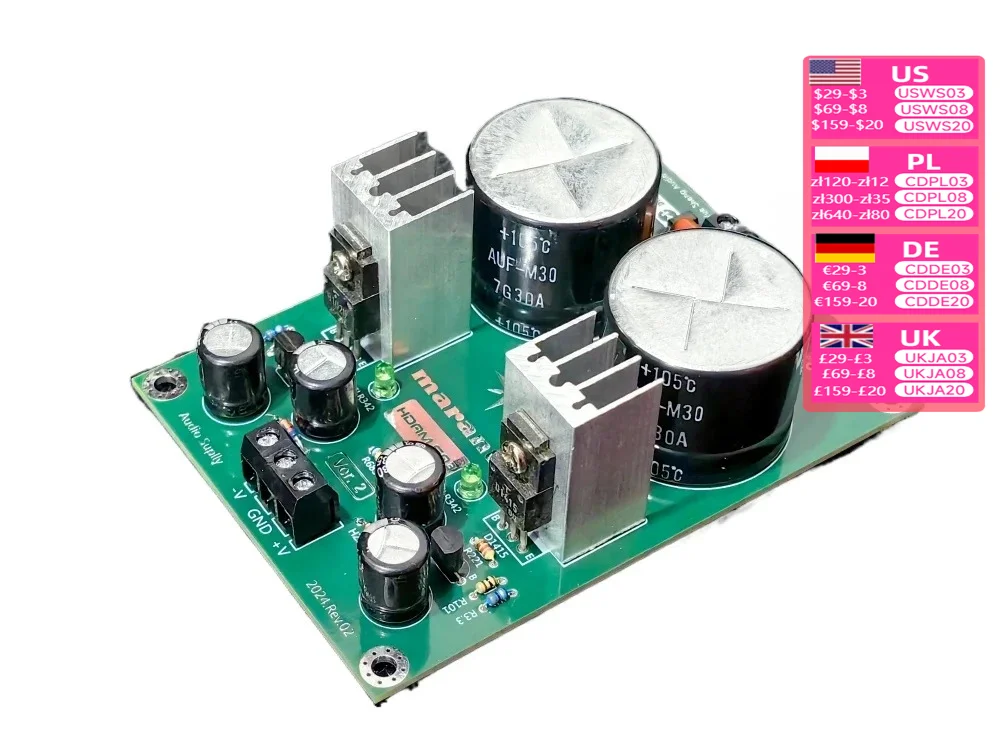 HDAM-SA3 front-end board dedicated power supply a replica of the original version by Marantz