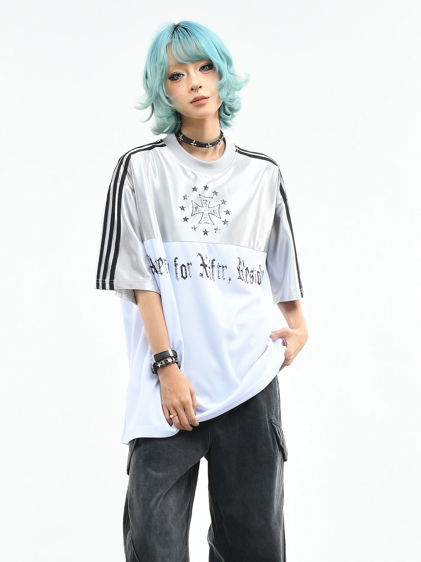 

Футболка унисекс OV Original в американском стиле, сетчатая, с цветными блоками, спортивная, с коротким рукавом, летняя, свободного кроя, для активного отдыха и игр с мячом