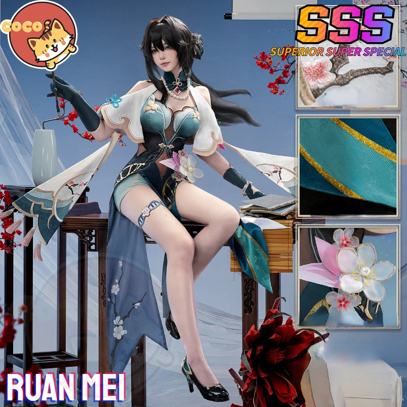 

Star Rail Ruan Mei Cosplay Costume Game Honkai Star Rail Genius Society RuanMei Cosplay Costume Ruan Mei Cosplay Wig CoCos-SSS