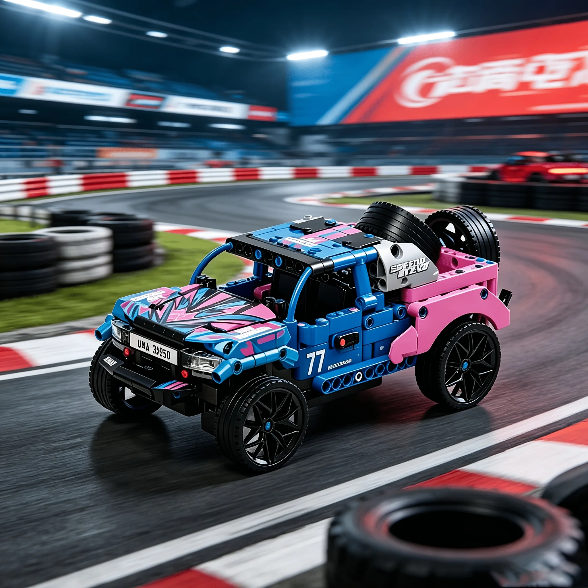 Advanced Racing Car Building Set, Large Off-Road Sports Vehicle Model, Creative Engineering Construction Kit, Realistic Car Asse