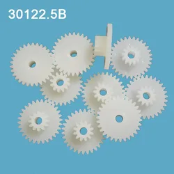 30122.5B 0.5M Plastic POM Gear Diameter 16mm 30 Teeth 12 Teeth Double Layer Gear 2.55mm Hole DIY Toy Parts Accessories 30T+12T