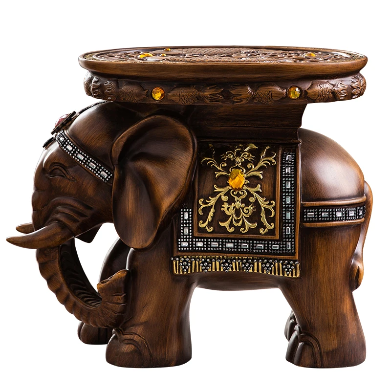 Living Room Decoration and Seat Pier Elegant Elephant - shaped Stool Ideal for Shoe  changing at Entrance, Floor to  ceiling