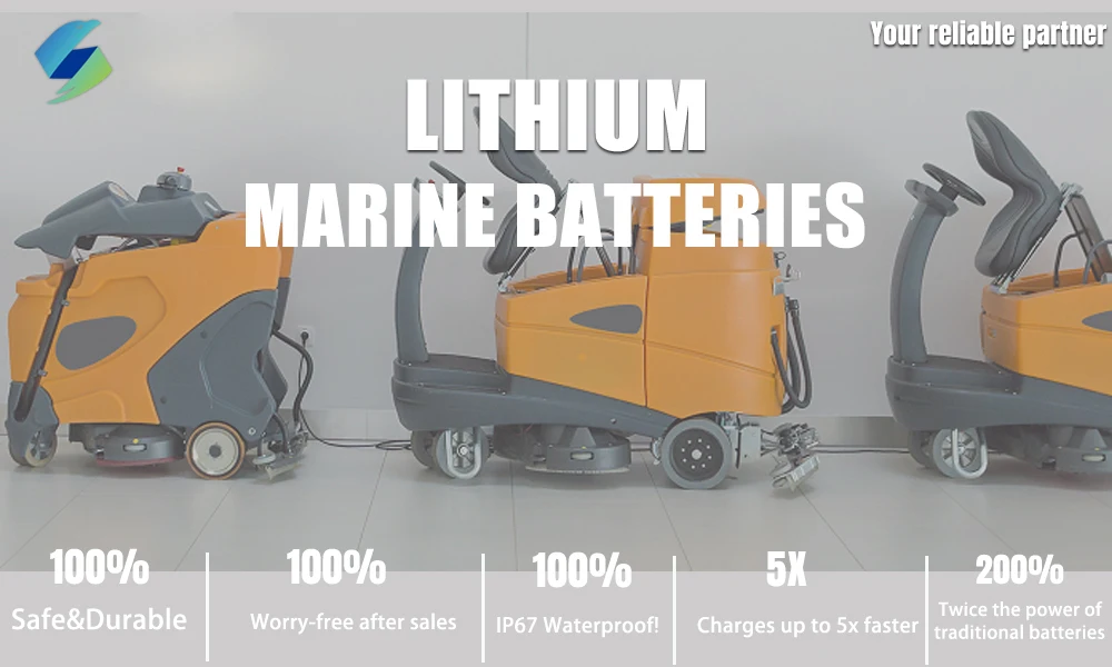 Customized 24V 36V 80ah 105ah 210ah 160ah Lifepo4 Deep Cycle Battery For Floor Scrubber