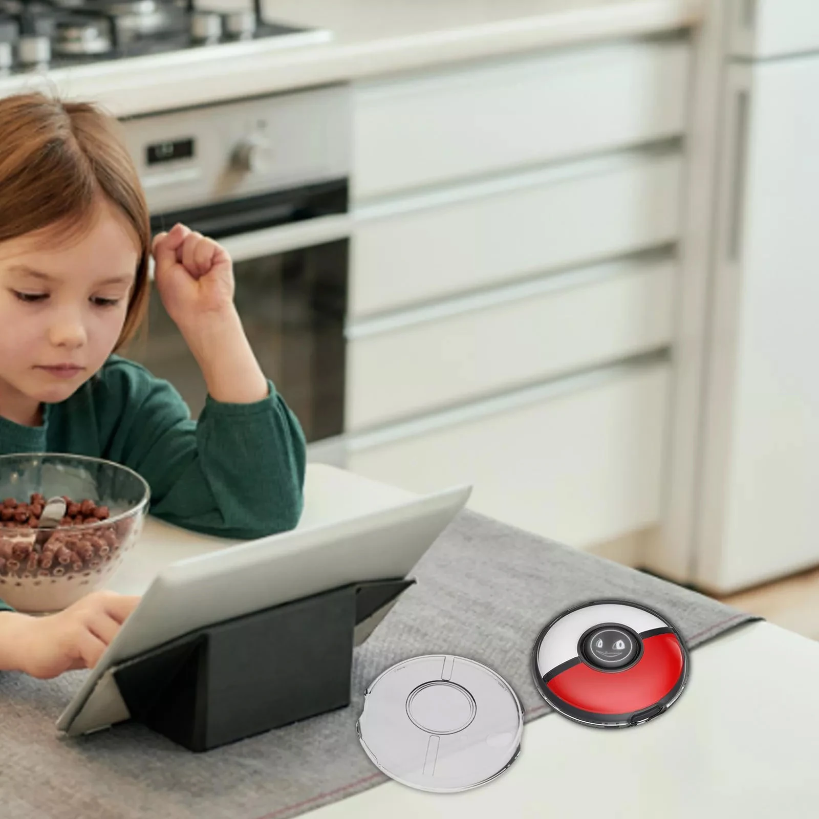 Pokes เคสเปลือกแข็งกระเป๋าสำหรับ Go Plus + แผ่นซิลิโคน4ชิ้น