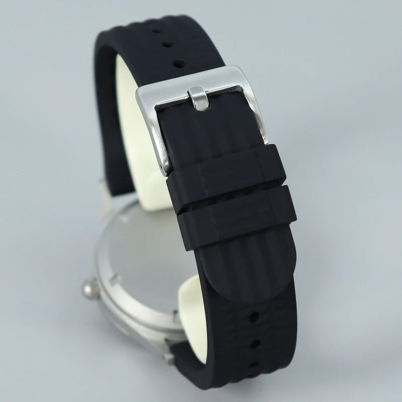 10Bar 40mm NH35 Watch Cases Strap Ceramic C3 Bezel Sapphire For NH35 NH36 NH70 Movement Mod Retro First Year Fifty Seek Series