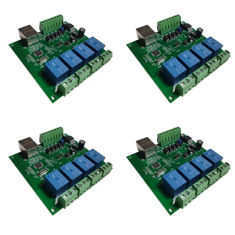 ABRI-4X LAN Ethernet RJ45 TCP/IP WEB Remote Control Board With 4 Channels Relay UDP W5500 Networking Controller