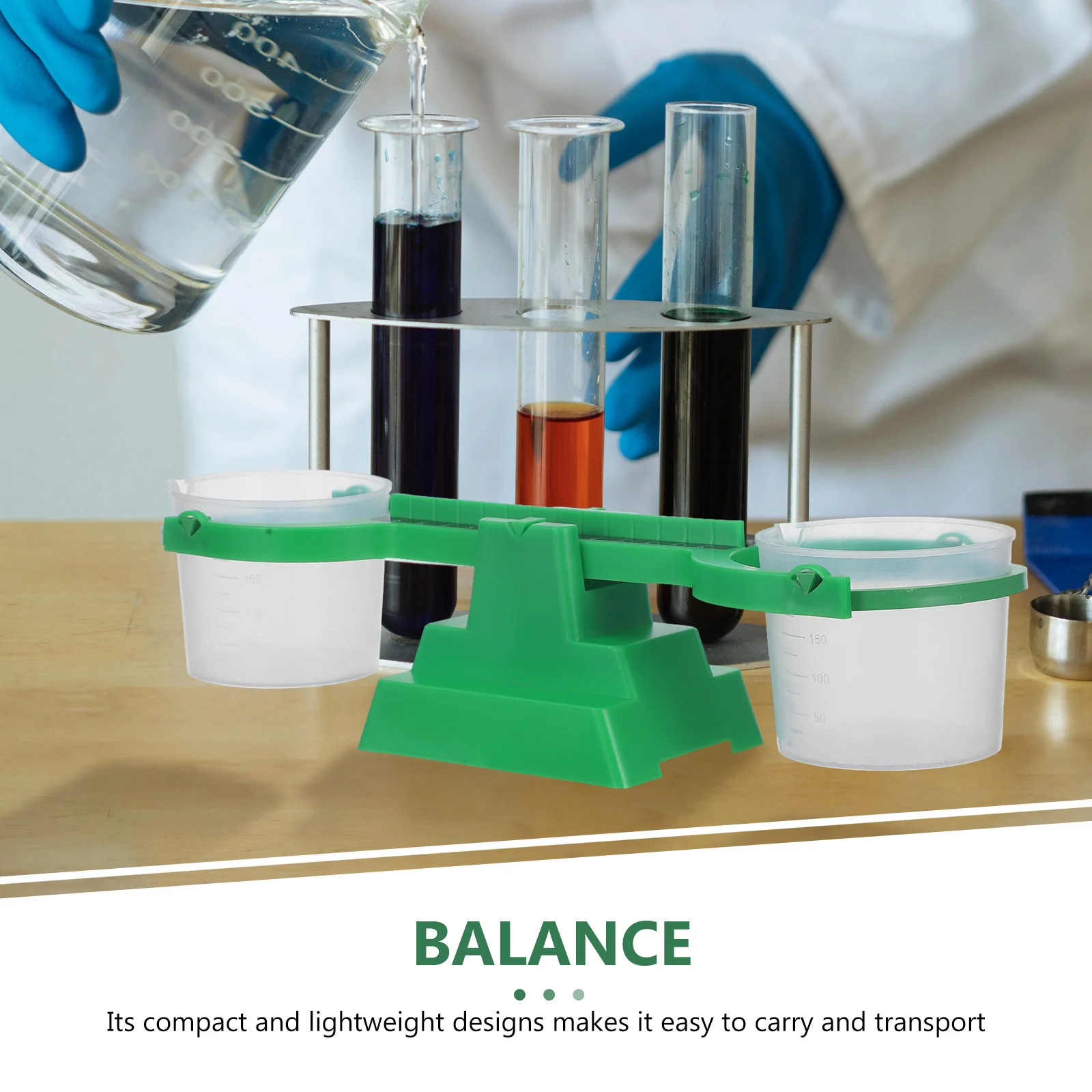 

1Set Scientific Balance Scale Accurate Measuring Tool for School Experiments Home Kitchen Laboratory Balance Scale
