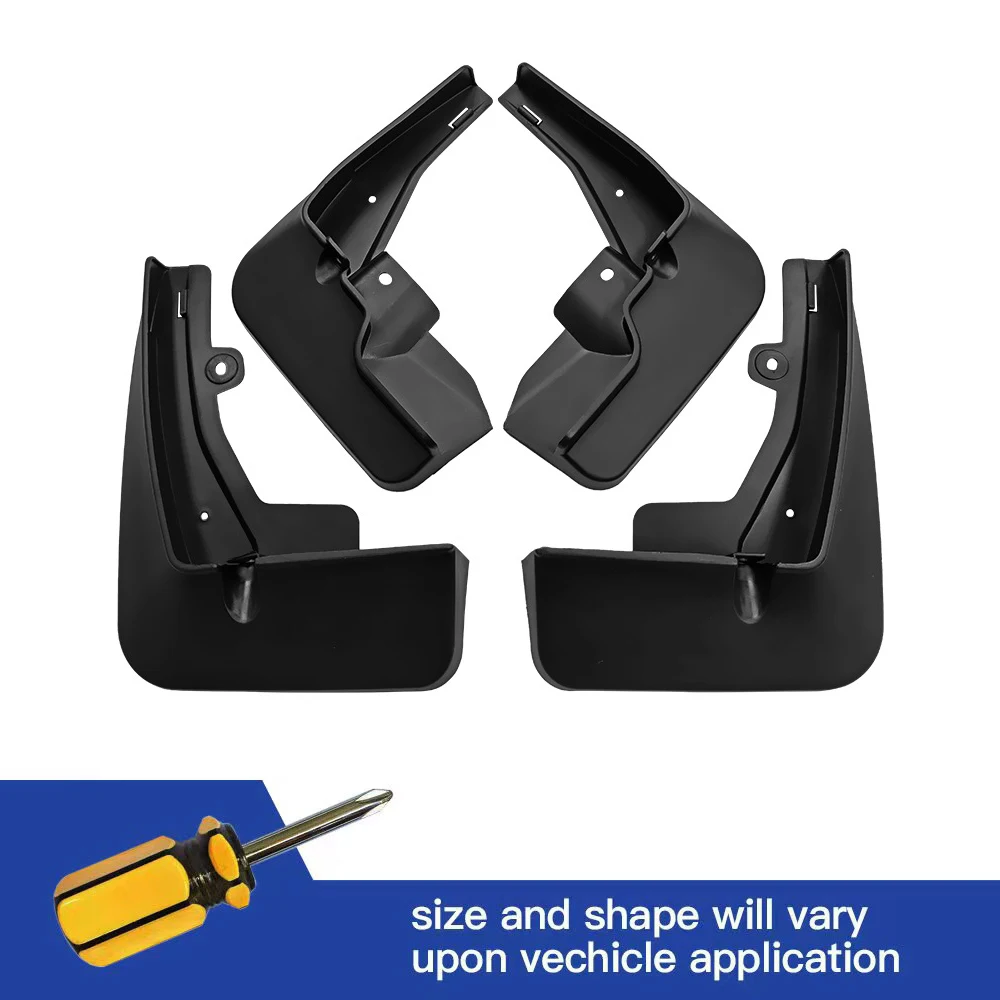 

4Pcs Front & Rear Mud Flaps Splash Guards Mudguards Black Fit For Peugeot 2008 2020 2021 2022