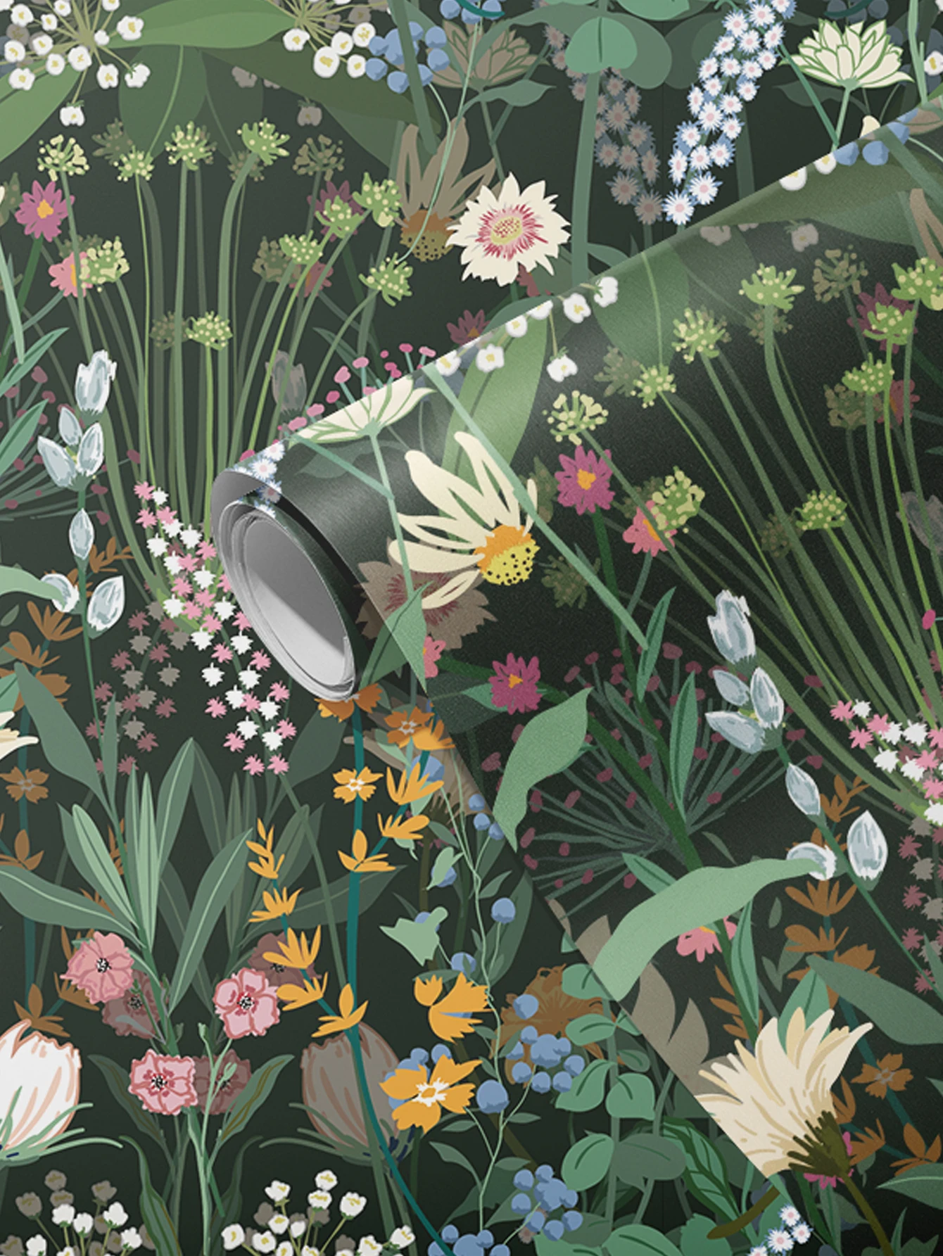 10M Floral Self Adhesive Wallpaper 100% Waterproof Wear Resistant Wall Sticker Removable For Home Decoration WallPaper Sticker