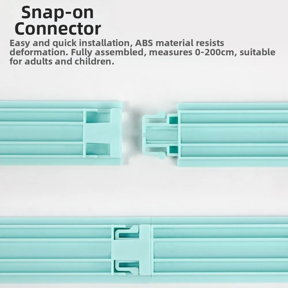 

0-2M Height Ruler Wall Sticker High Precision Height Measurement Guage Meter Foldable Easy to Install Sliding Measuring Ruler