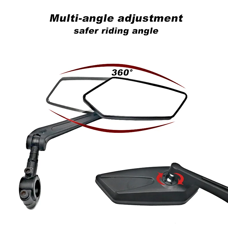 Fahrrad Rückspiegel Fahrrad Lenker Reflektor 360° ° Drehbare Rückspiegel mit großer Reichweite, MTB, Mountain Road, Reiten, Sicherheitsrückspiegel – Detail 5
