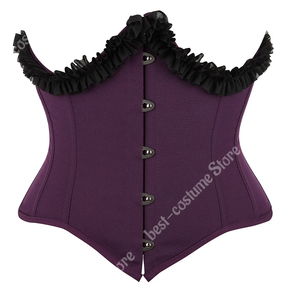 الدانتيل مشد حزام Underbust حجم كبير النساء مشد خمر مدرب خصر أحزمة واسعة فستان أحمر أخضر أزرق الكورسيهات للنساء