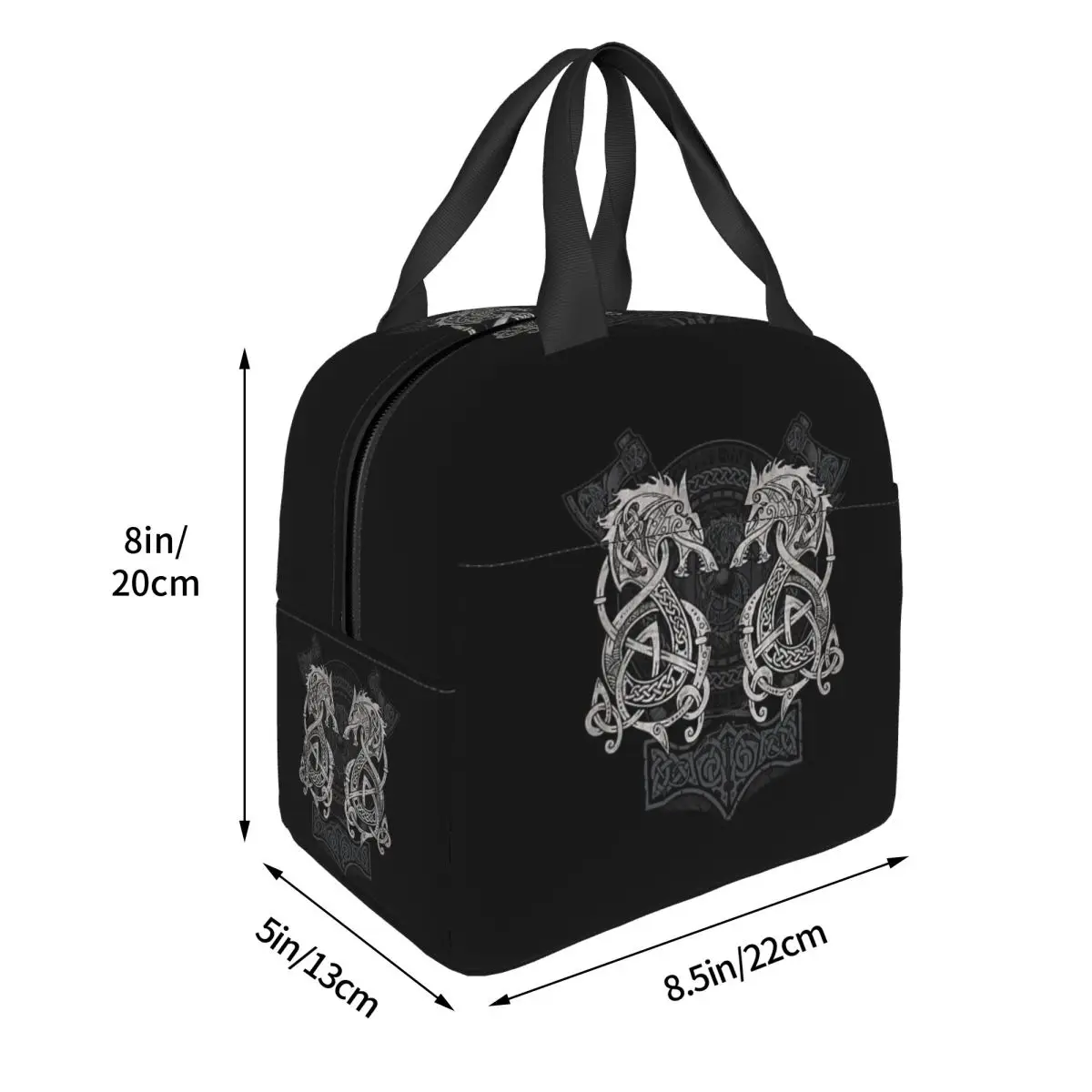 Viking Loki Son Fenrir Lunch Bags Insulated Bento Box Lunch Tote Resuable Picnic Bags Thermal Bag for Woman Children Work