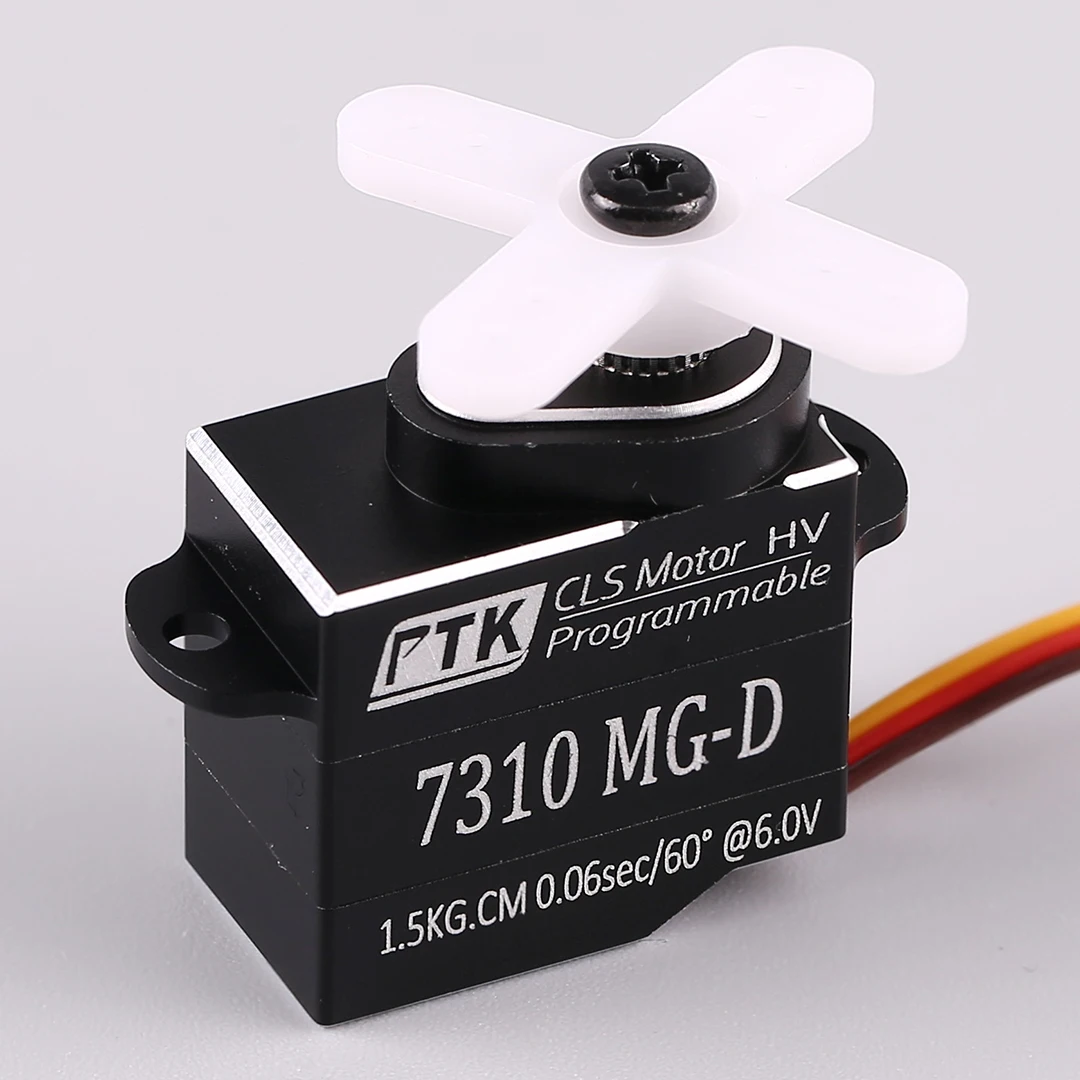 PTK 7310 MG-D Mini Servo for Micro RC Car Full Metal Professional Drift Servo Ultra-Fast Response 1.5ms Deadband