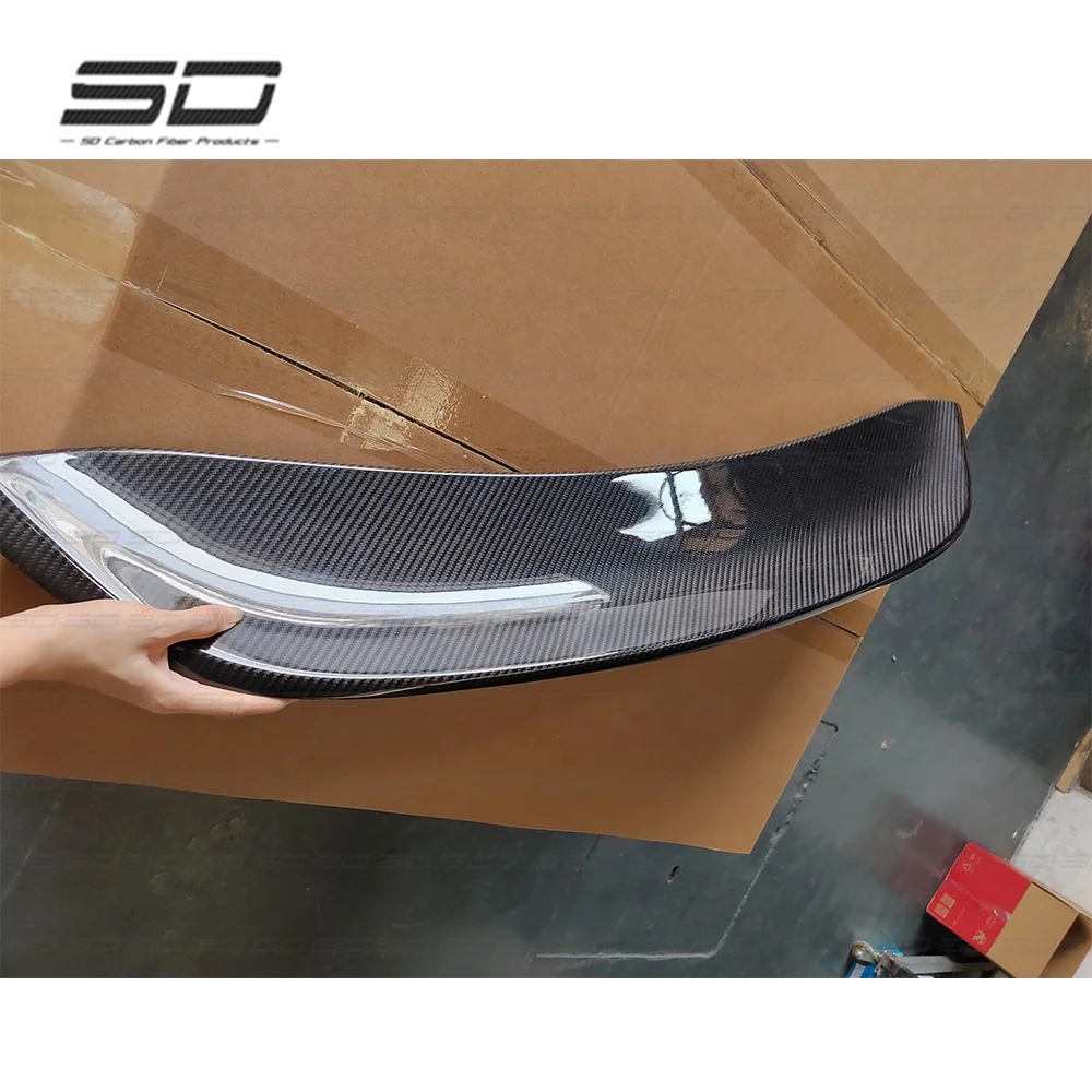 Dry Carbon Fiber Bodykit Car Accessories Rear Spoiler Wing Duck Tail For Porsche 718 Cayman/boxster