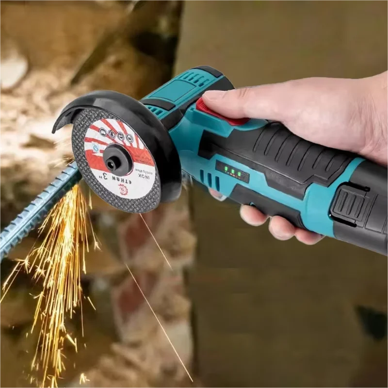 

12 В портативный компактный полировальный станок для резки DIY домашний электроинструмент для металла, дерева, беспроводная электрическая угловая шлифовальная машина, кусторез