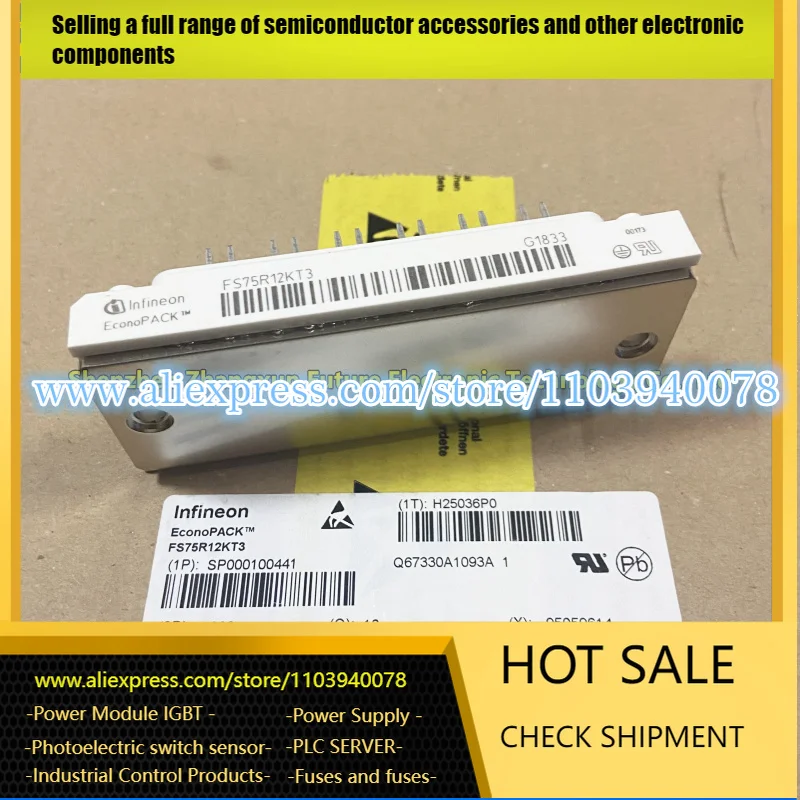 FS50R12KT3 FS50R12KE3 FS75R12KE3 FS75R12KT3 FS35R12KE3G FS35R12KT3G FS50R12KT4-B15 FS75R12KT4-B15 Power Module IGBT Module